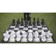 Šachy zahradní plastové MAXI, sada včetně nylonové šachovnice